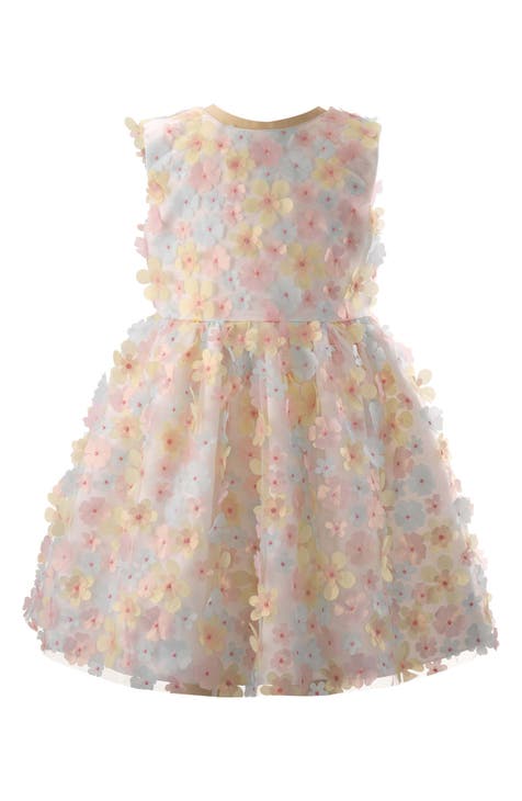 Kids' Flutter Flower Fit & Flare Dress (Toddler & Little Kid)