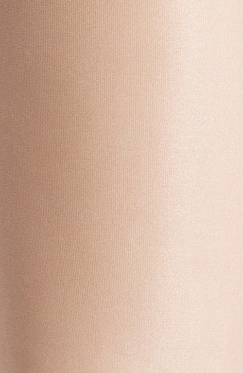 High Heel Jungle Liquid Metal High Waist Tights In Beige