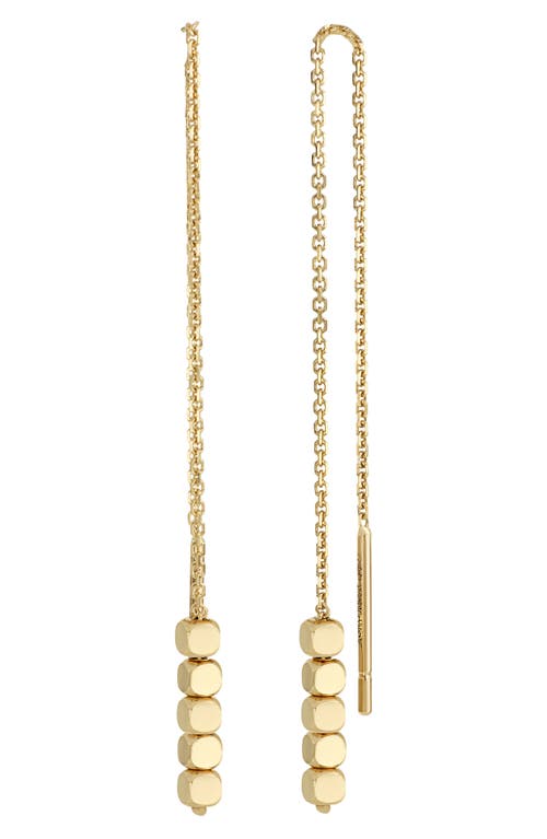 Bony Levy 14K Beaded Threader Earrings in 14K Yellow Gold at Nordstrom