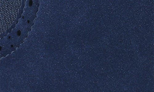 Gino Vitale Wingtip Chelsea Boot In Blue