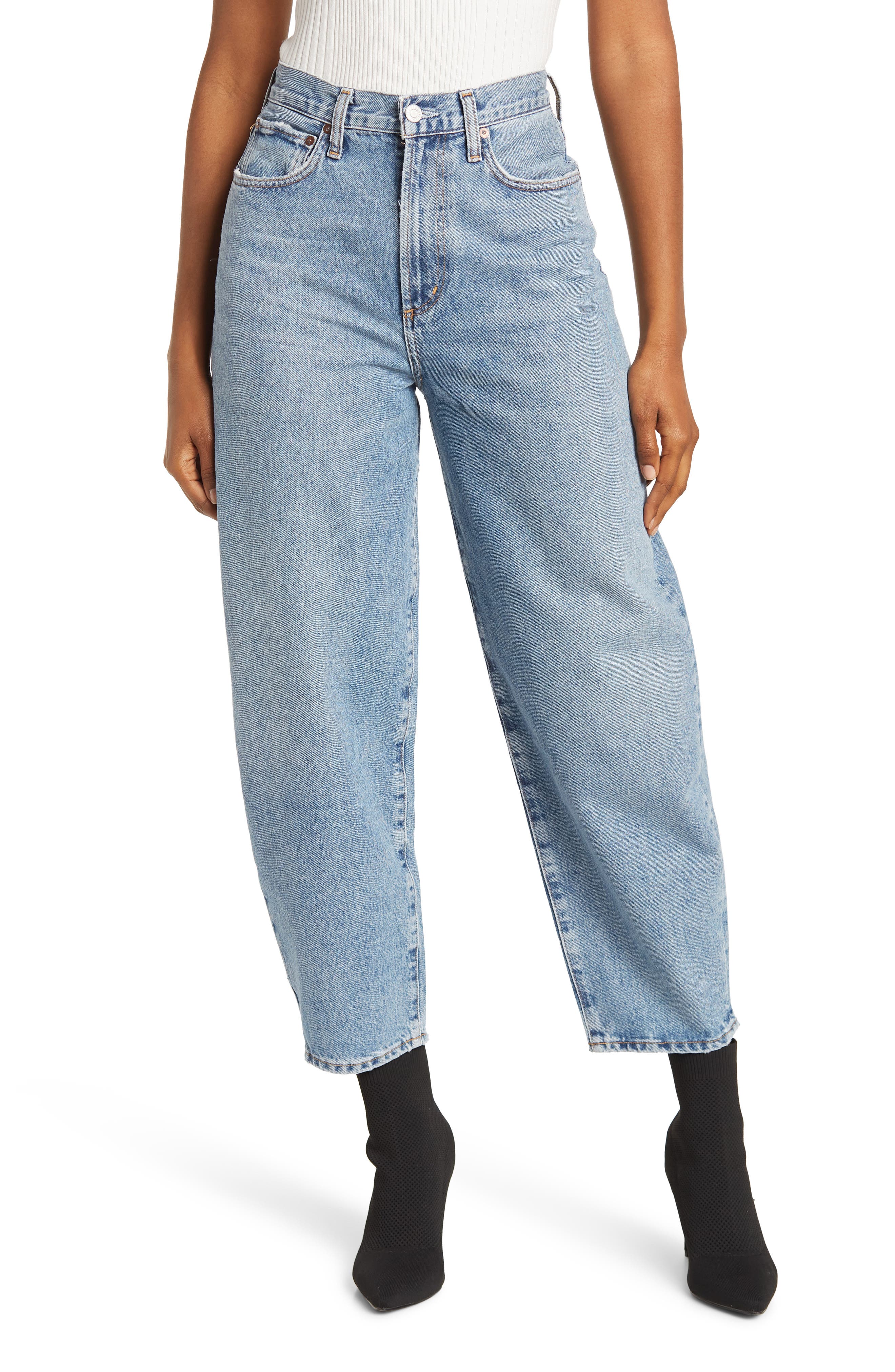 AGOLDE High Waist Organic Cotton Balloon Jeans | Nordstrom