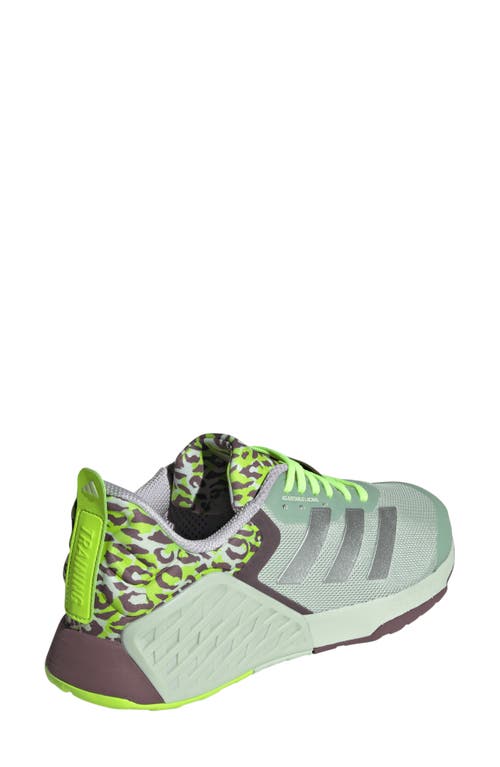 Shop Adidas Originals Adidas Dropset 3 Gfx Training Shoe In Linen Green/silver/lemon