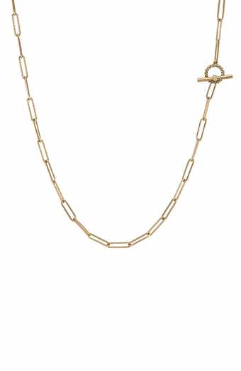 David Yurman Box Chain Necklace in 18k Yellow Gold 2.7mm Nordstrom