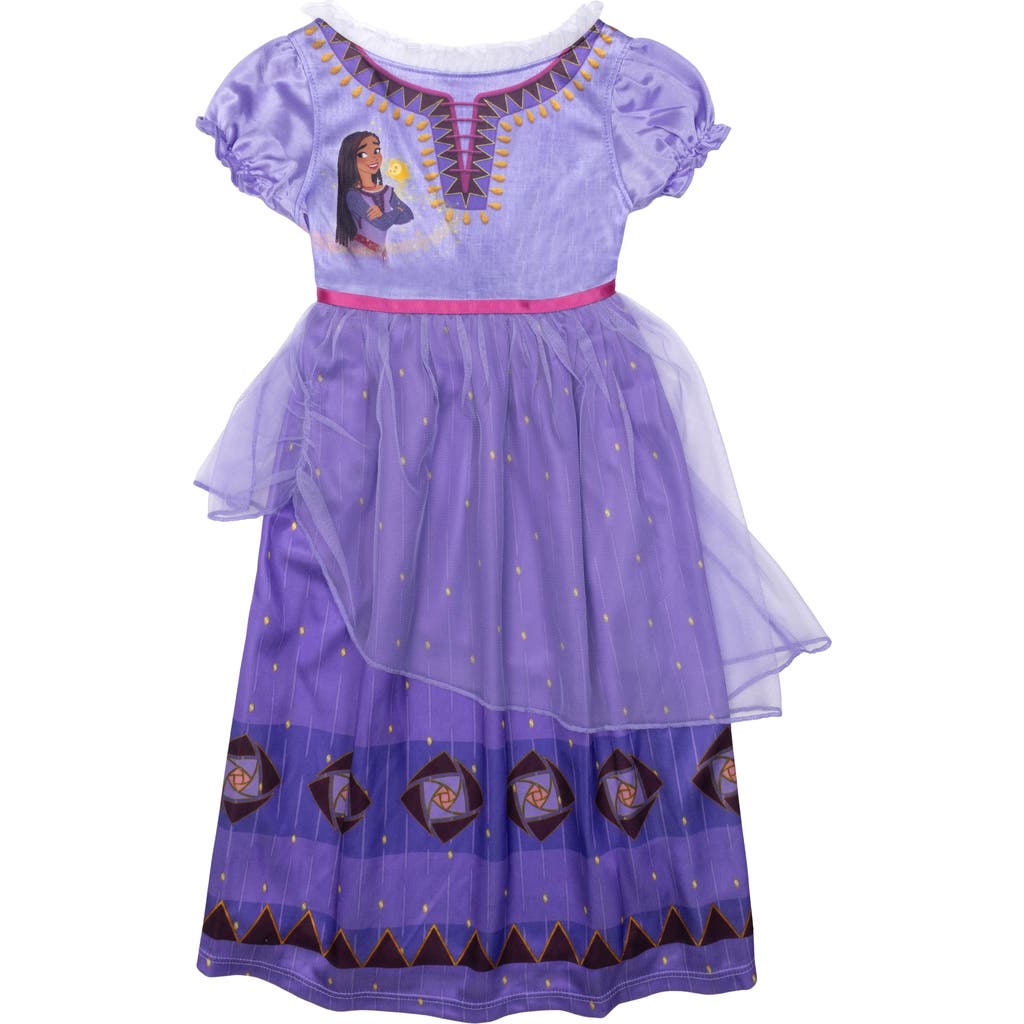 Ame Kids' Puff Sleeve Nightgown In Purple