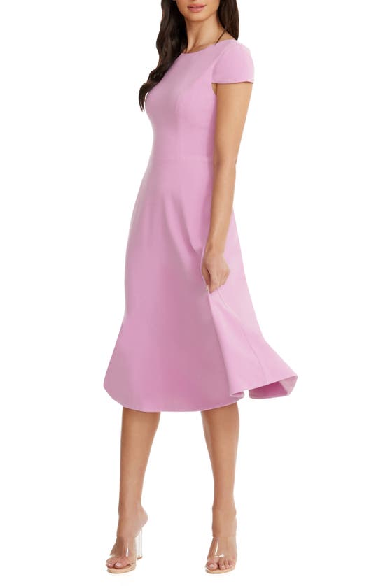 DRESS THE POPULATION DRESS THE POPULATION LIVIA FIT & FLARE DRESS 