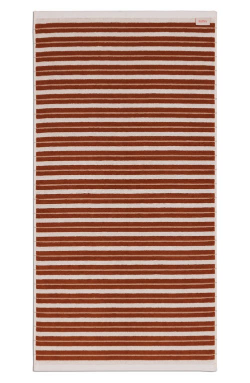 Shop Baina San Luis Organic Cotton Hand Towel In Fuyu/chalk