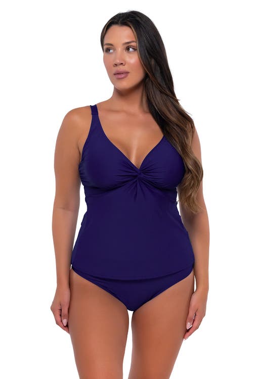 Shop Sunsets Forever Tankini-40e/38f/36g In Indigo