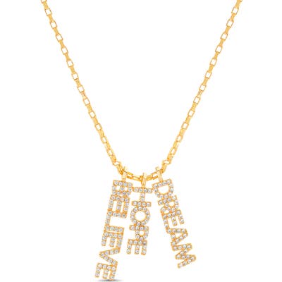 Lesa Michele Believe Hope Dream Pendant Necklace