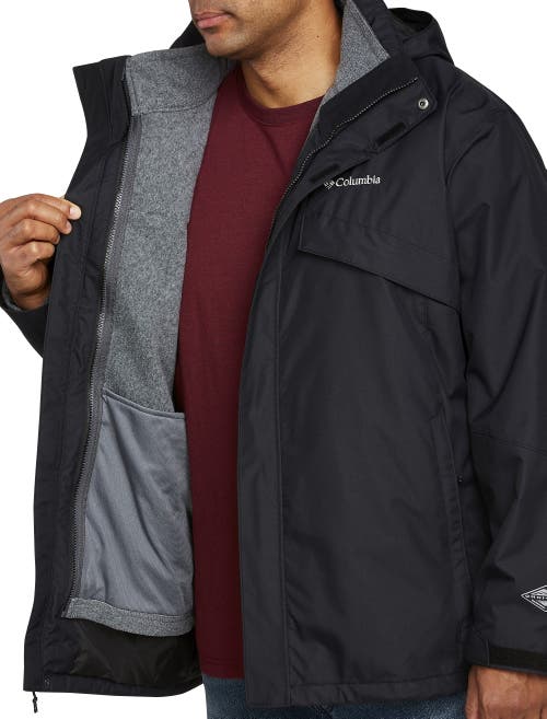 Columbia Mens Wahkeena Falls Ii 3l Waterproof Hiking Shell In Black