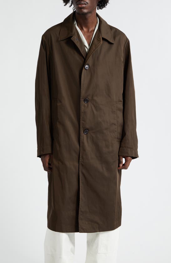 Shop Dries Van Noten Rankles Oversize Coat In Khaki 606