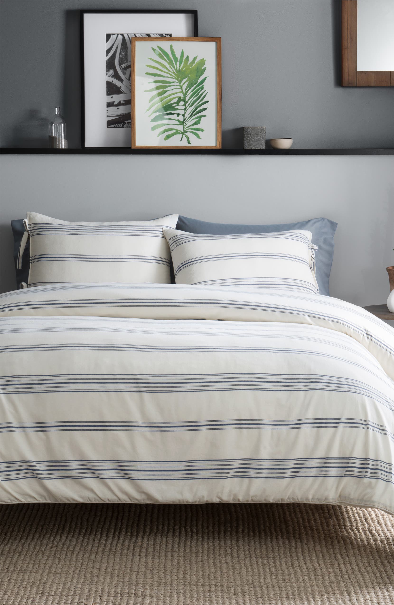 Ticking Stripe Duvet Cover Sham Set