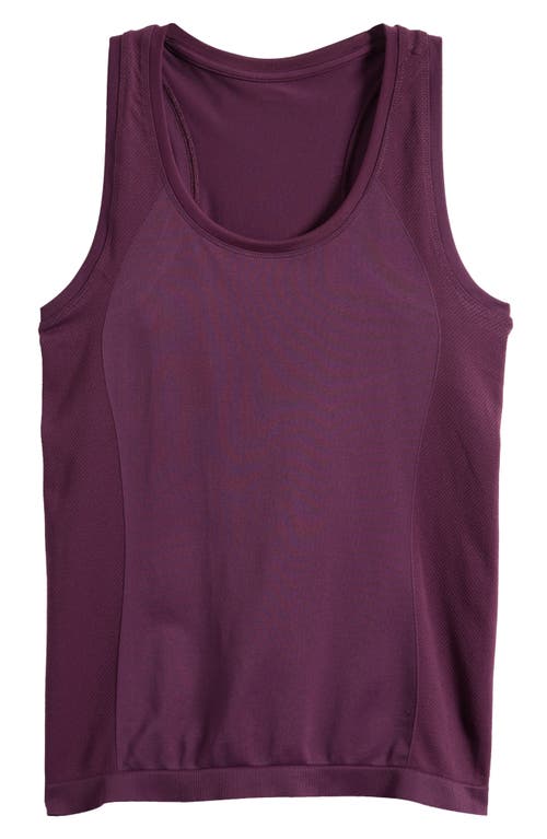 Shop Sweaty Betty Athlete Seamless Workout Tank In Midnight Cherry Purple