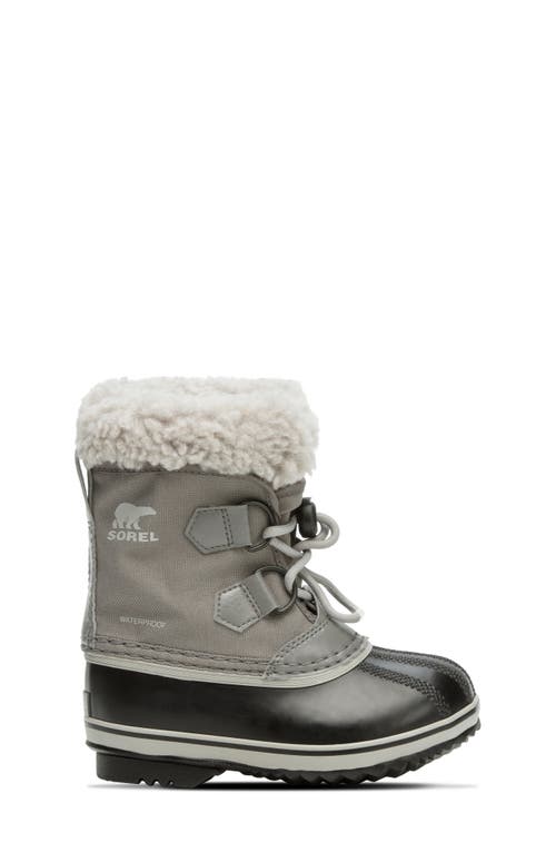 Sorel Kids' Yoot Pac Waterproof Snow Boot In Quarry/dove