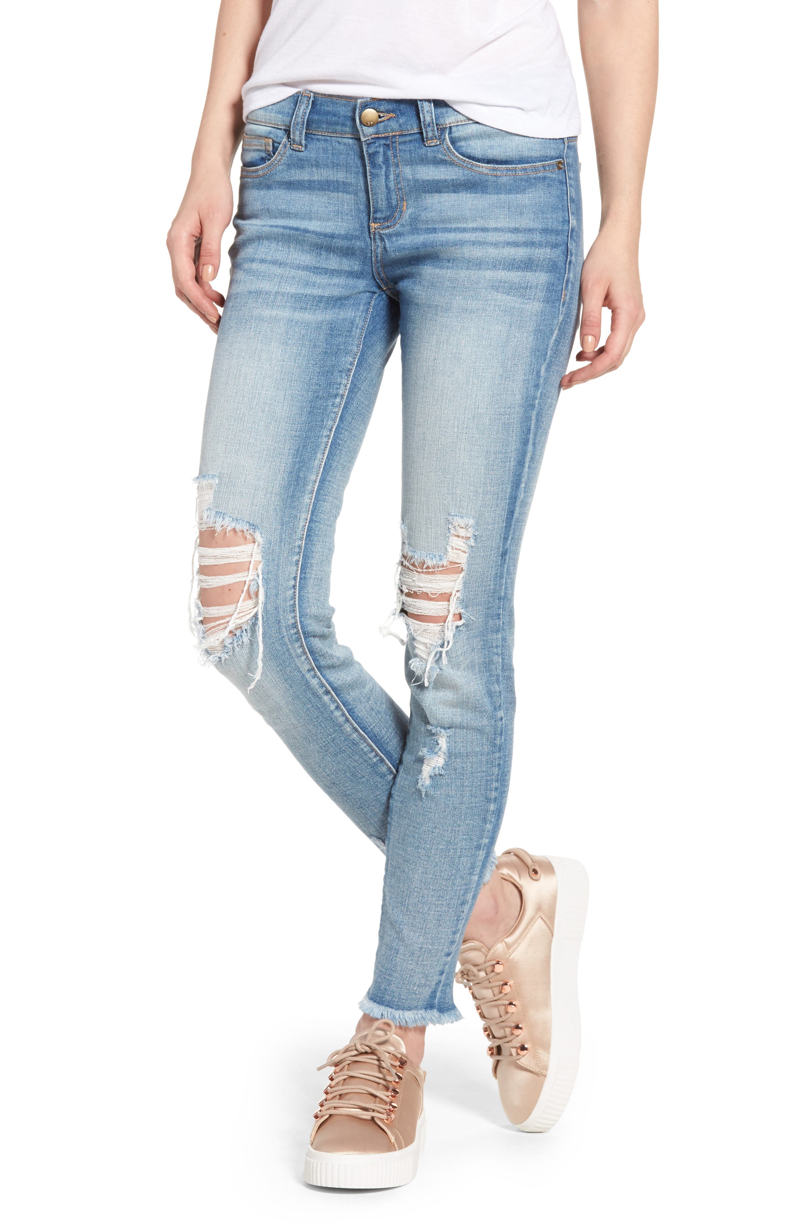 SP Black Ripped Knee Skinny Jeans Nordstrom