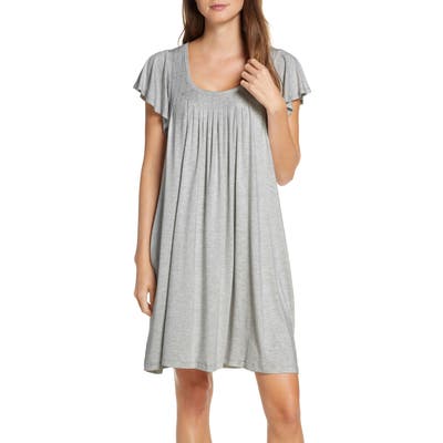 Papinelle Flutter Sleeve Nightgown, Grey