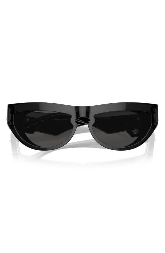 Shop Burberry 58mm Cat Eye Sunglasses In Dark Grey