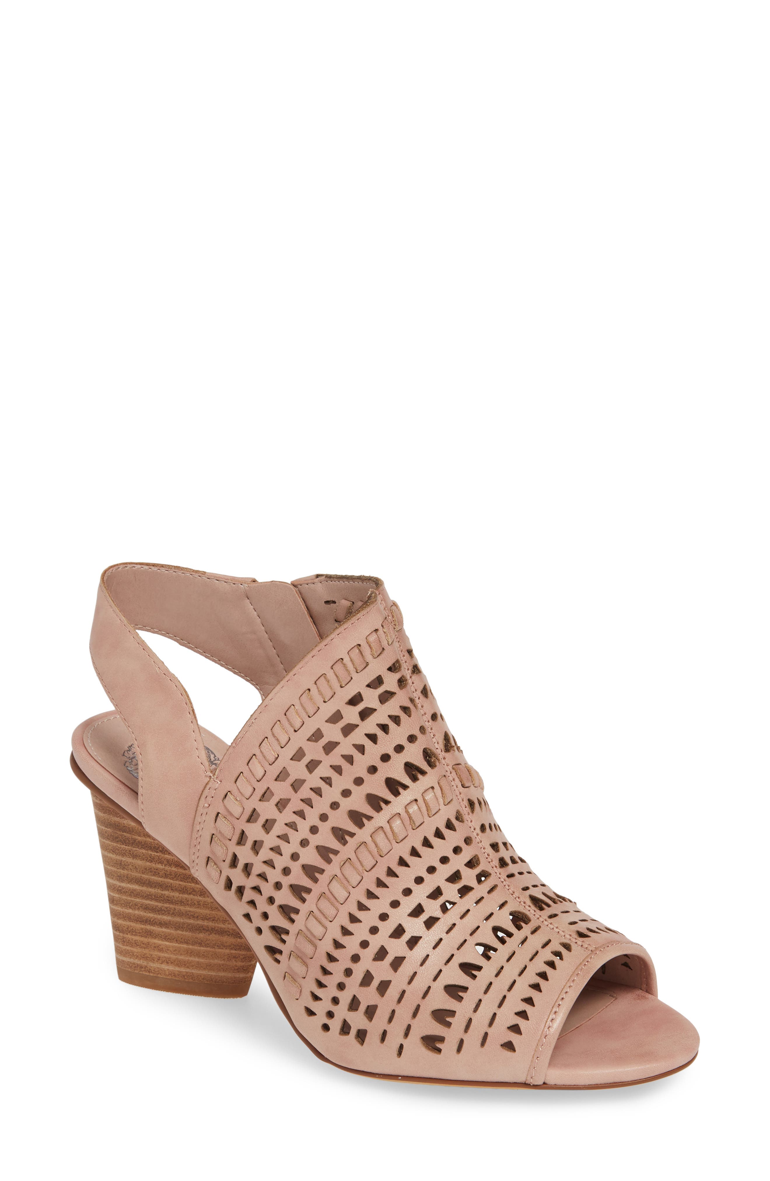 Vince Camuto Derechie Perforated Shield Sandal, Pink