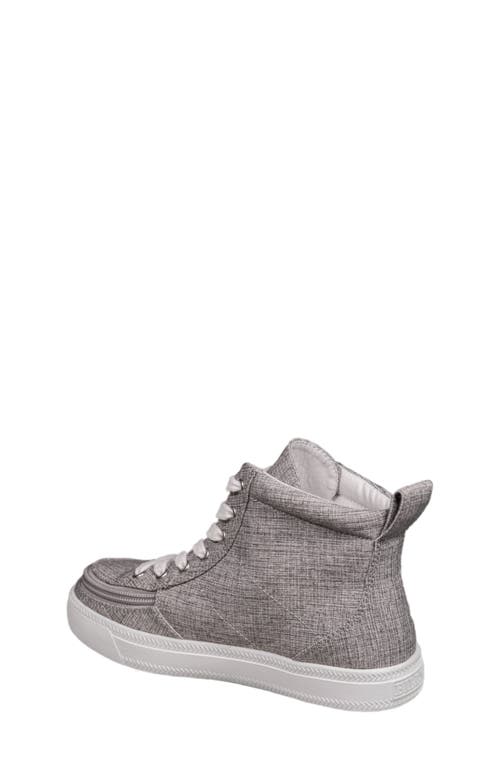 Shop Billy Footwear Kids' Classic High Top Sneaker In Grey Jersey