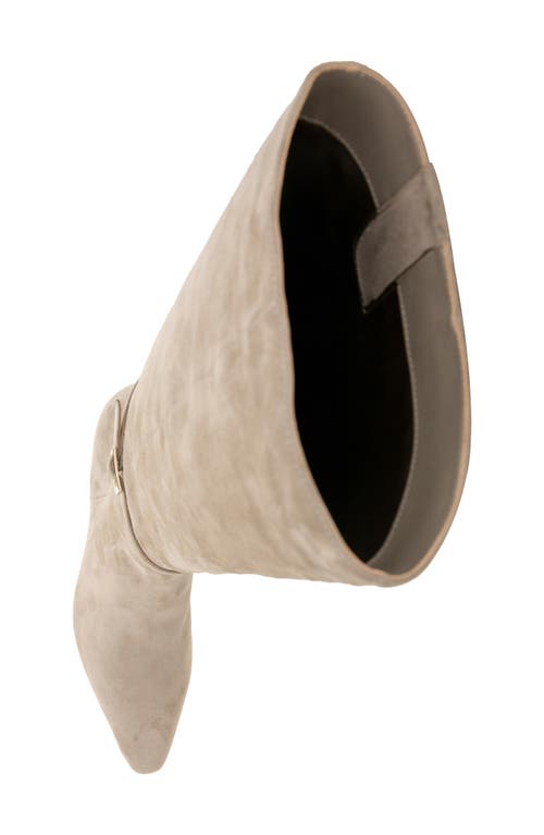 Kenneth Cole Marais Knee High Boot In Taupe Suede