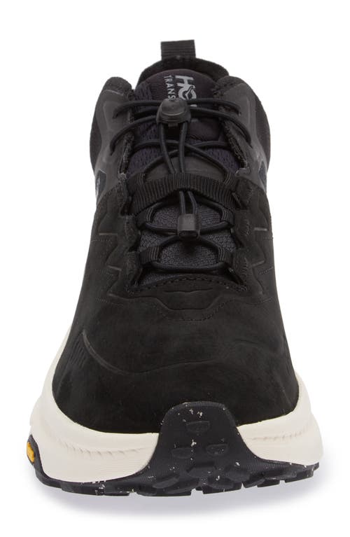 Shop Hoka Transport Chukka Gore-tex® Waterproof Running Shoe In Black/alabaster