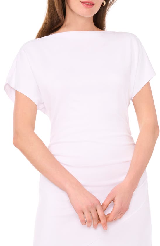 Shop Halogen Dolman Sleeve Midi Dress In Bright White