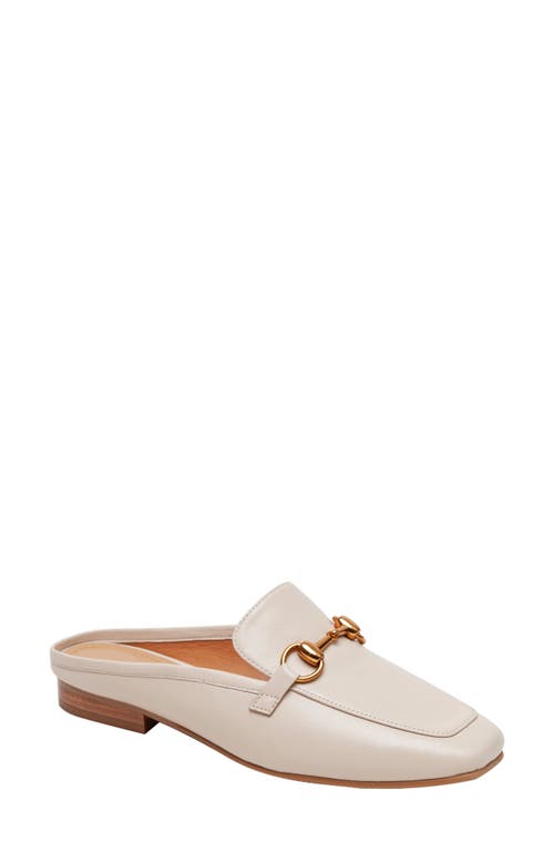 Lisa Vicky Zip-V Square Toe Mule in Nude