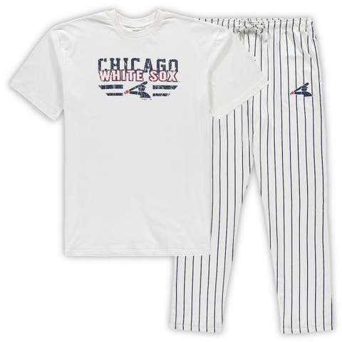 Concepts Sport Men's White, Navy St. Louis Cardinals Big and Tall Pinstripe  Sleep Pants