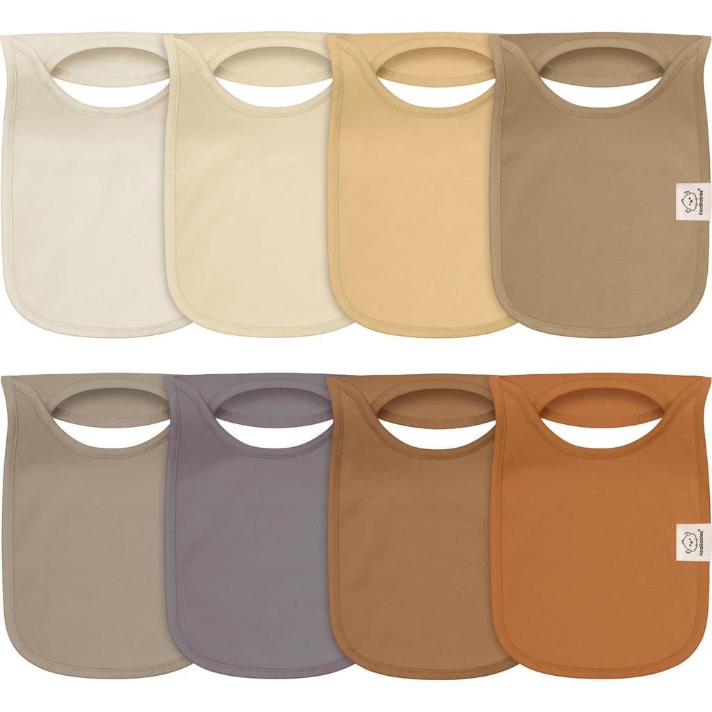 Keababies 8-pack Hallo Drool Bibs In Terracotta