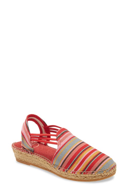Toni Pons Norma Wedge Espadrille Sandal in Red Canvas at Nordstrom, Size 5Us