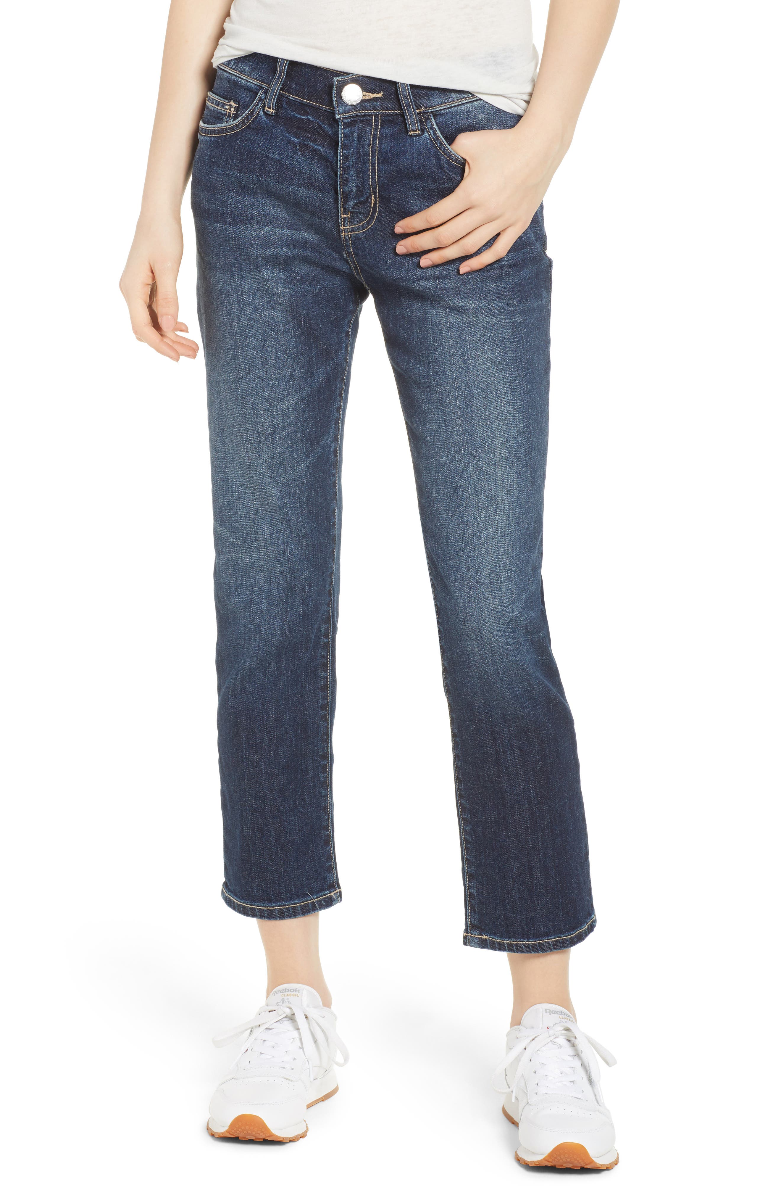 current elliott cropped straight jeans