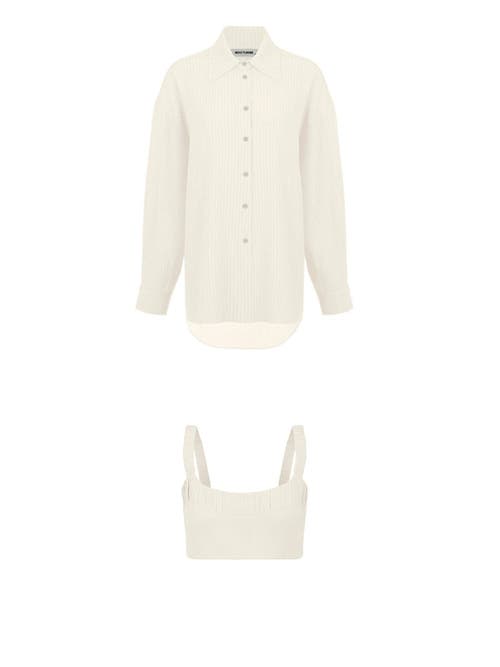 Nocturne Oversized Twin Set Shirt in at Nordstrom