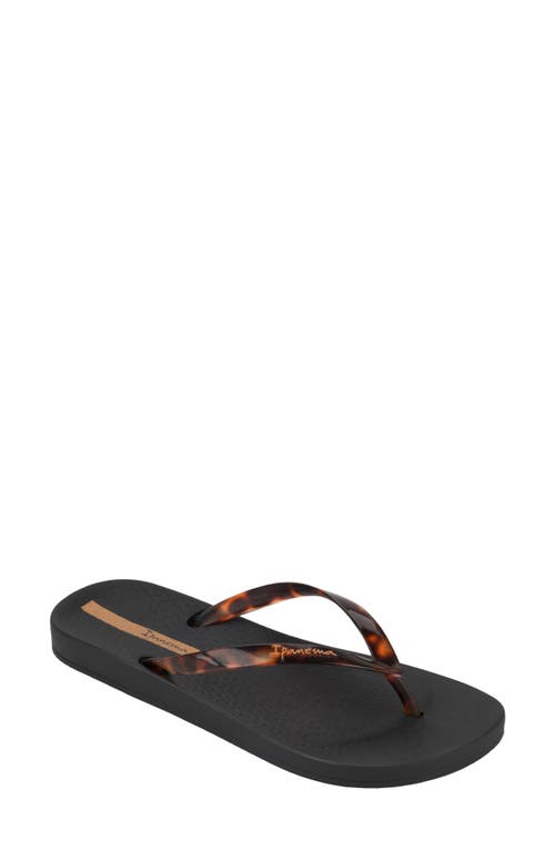 Shop Ipanema Ana Flip Flop In Black/clear