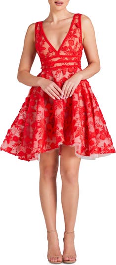 Buy Fit and Flare Nadina Dress in Red, Review