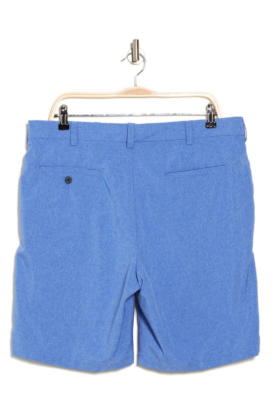 Shop Pga Tour Comfort Heathered Shorts In Dazzling Blue Heather