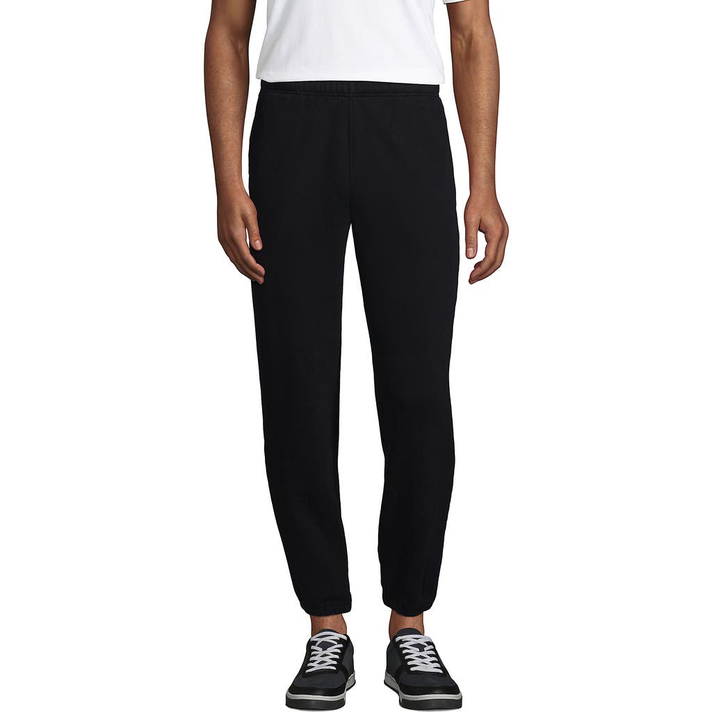 Lands' End Serious Sweats Sweatpants In Black
