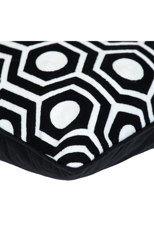Parkland Collection Ursae Embroidered Throw Pillow In Black