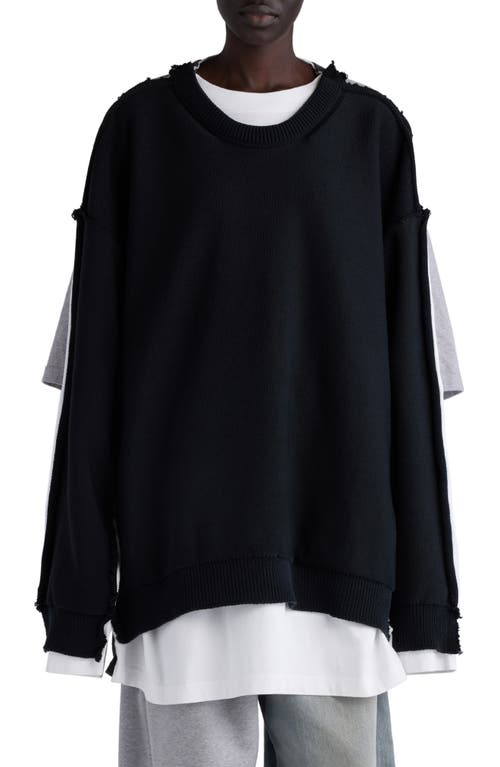 BALENCIAGA BALENCIAGA HYBRID OVERSIZE SWEATER 