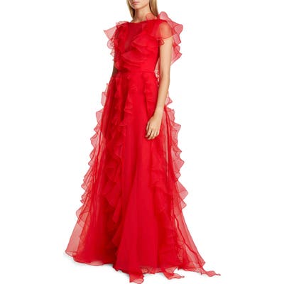 Flor Et. Al Colima Ruffle Organza Ballgown