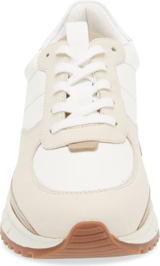 Madewell Kickoff Trainer Sneakers in Neutral Colorblock Leather - Size 9H-M