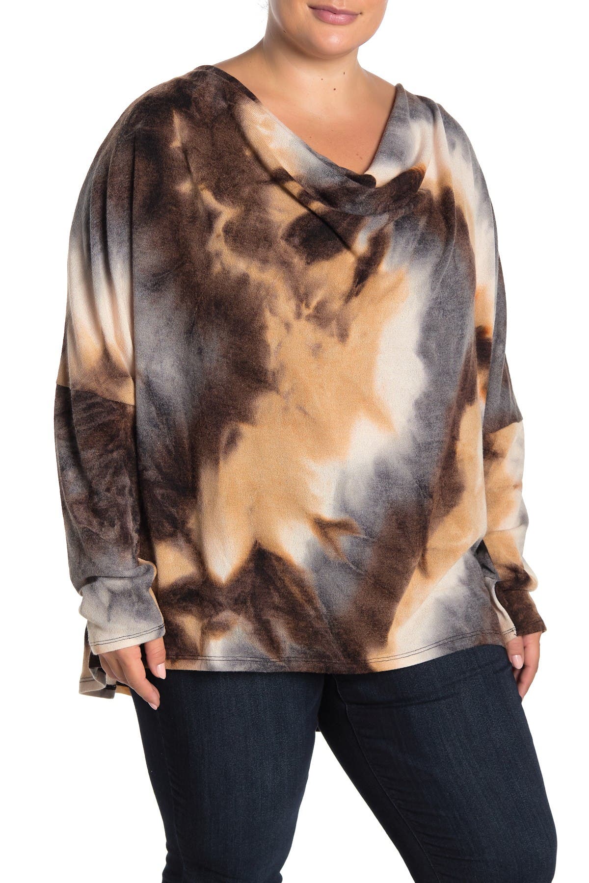 tie dye cardigan plus size