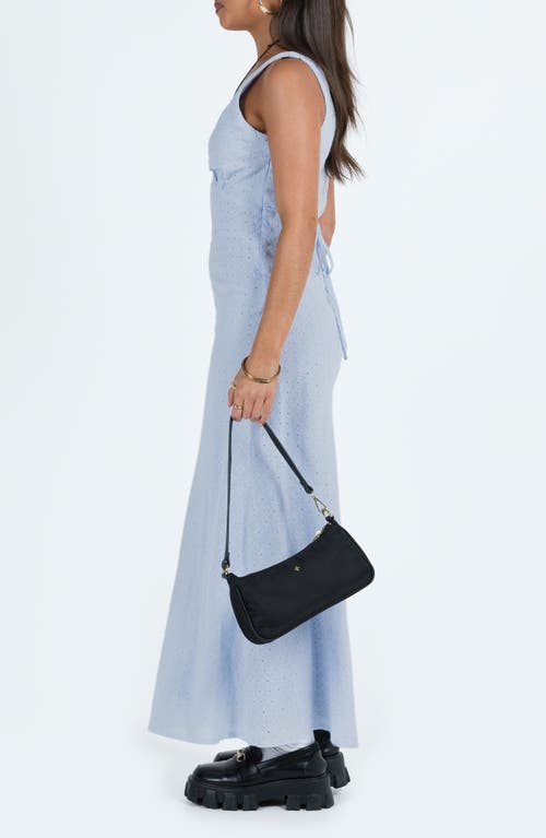 Shop Princess Polly Nellie Eyelet Cotton Maxi Dress In Blue