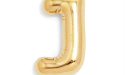 Petit Moments Bubble Initial Necklace In Gold - J