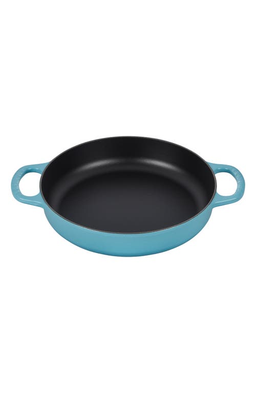 Le Creuset Signature Enamel Cast Iron Everyday Pan in Caribbean at Nordstrom, Size 11 In