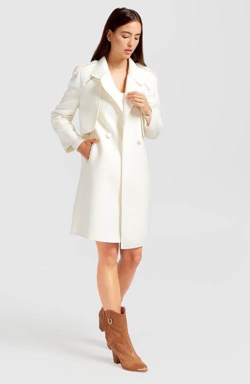 Belle & Bloom Palm City Wool Blend Coat In Cream