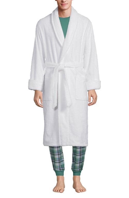 LANDS' END LANDS' END CALF LENGTH TURKISH TERRY ROBE 