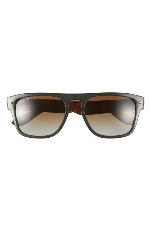 Ray-Ban RB4407 57mm Polarized Gradient Square Sunglasses in Grey Gradient at Nordstrom