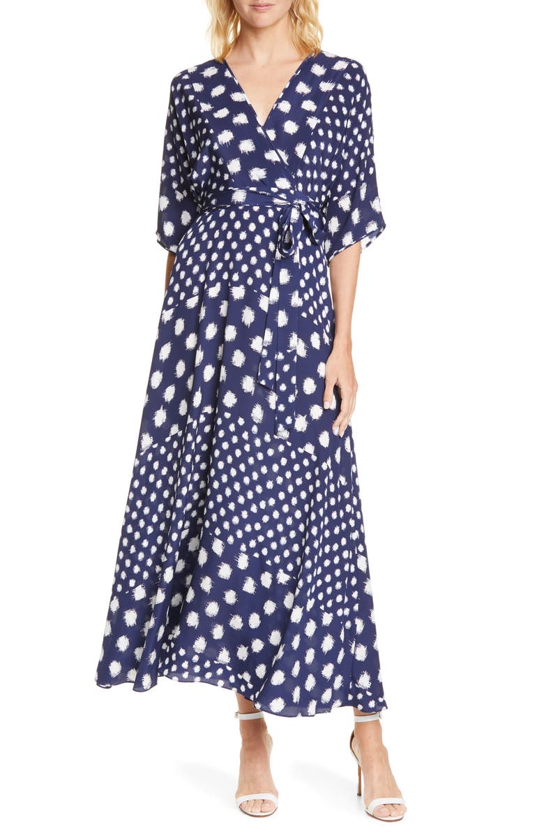 DVF Eloise Silk Wrap Maxi Dress | Nordstrom