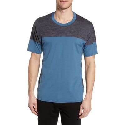 Icebreaker Kinetica Colorblock Cool-Lite(TM) T-Shirt, Blue