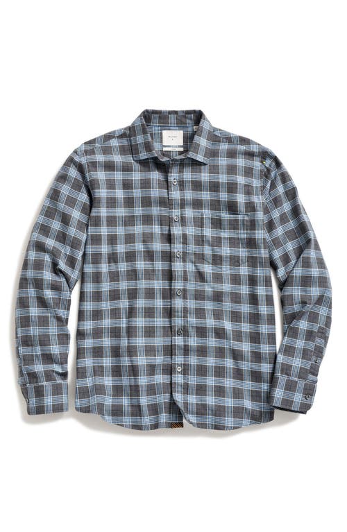 Billy Reid Andres Plaid Button-Up Shirt in Grey/Blue 