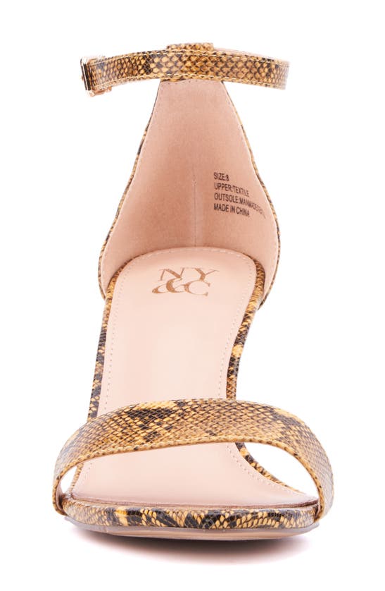 Shop New York And Company Sharona Wedge Sandal In Yellow